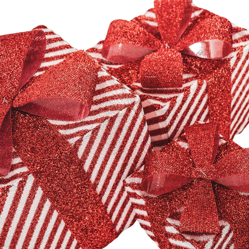 Kerst Led Lamp - Cadeau Set van 3 - Rood/Wit