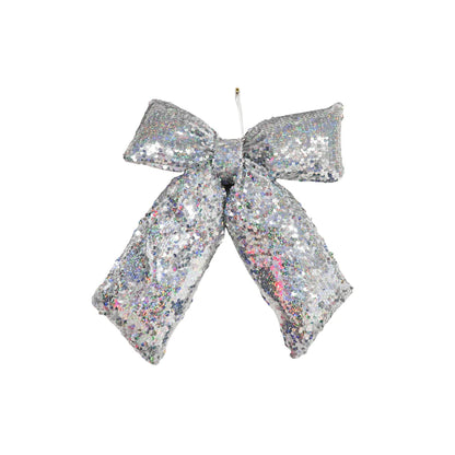 Kerstdecoratie Strik - zilver