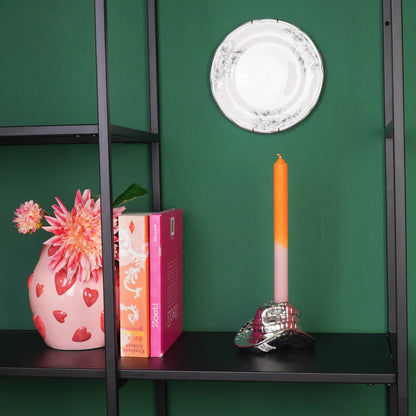 Kandelaar Cowboyhoed Zilver- 13,5x11x7 cm