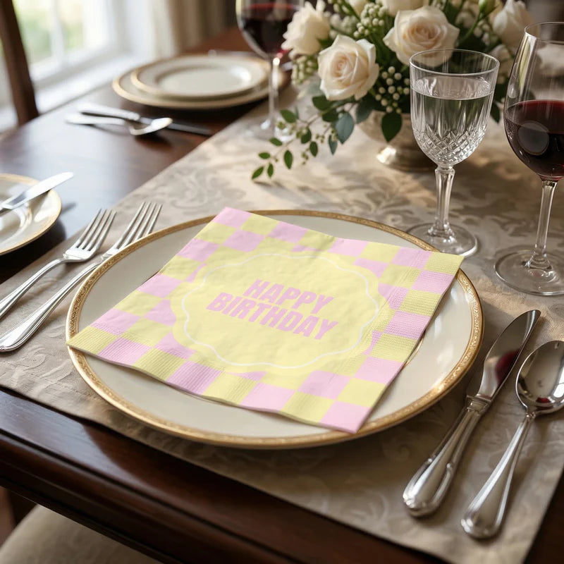 Servetten - happy birthday
