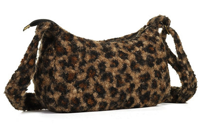 Camel panter schoudertas Vantoux