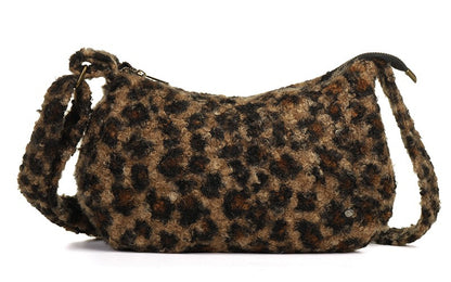 Camel panter schoudertas Vantoux