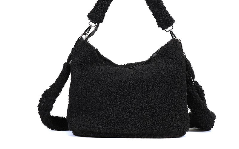 Black teddy schoudertas Palma