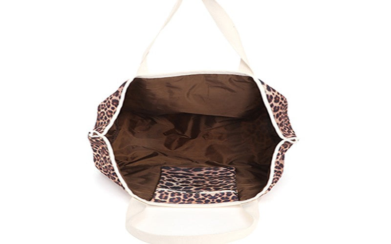 Camel panter schoudertas / shopper Bali