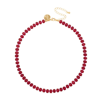 Ruby Necklace - red