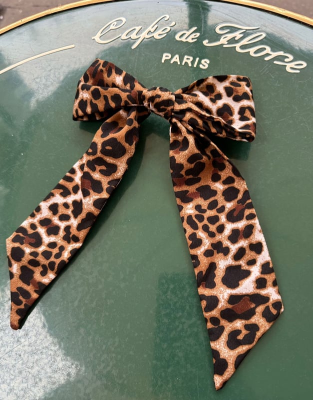 Leopard Bow Hairclip