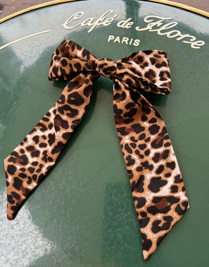 Leopard Bow Hairclip