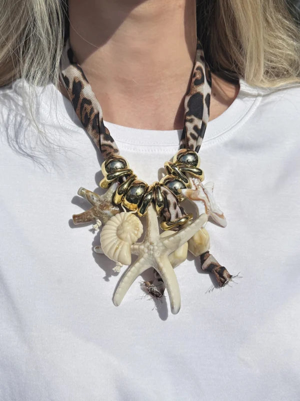 Ariel Necklace - leopard