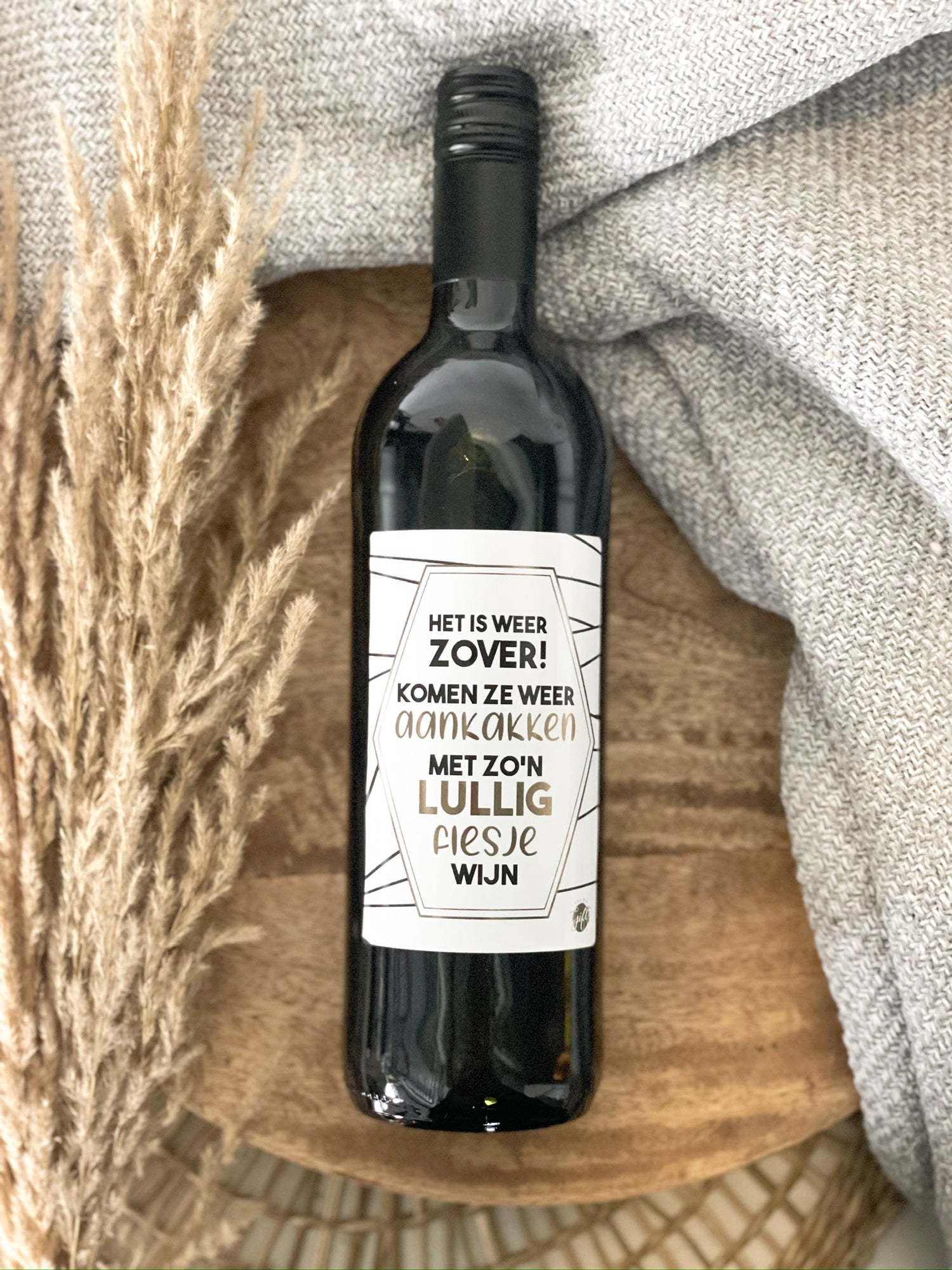 Wijnfles Rood -lullig