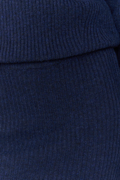 24C Gebreide Rok - blauw