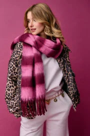 Barbara Scarf - pink/burgundy