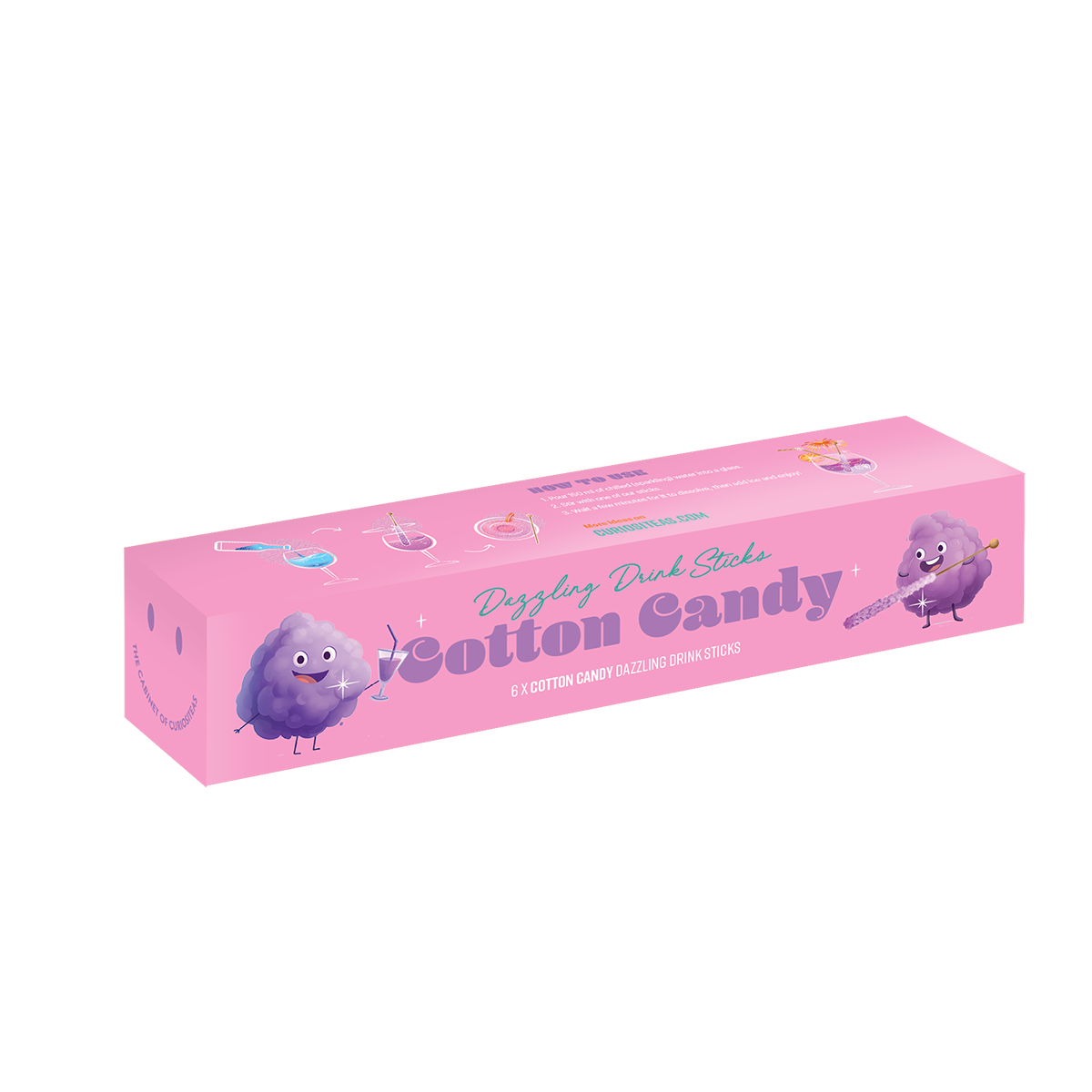 Cotton Candy Magical Drink Sticks
