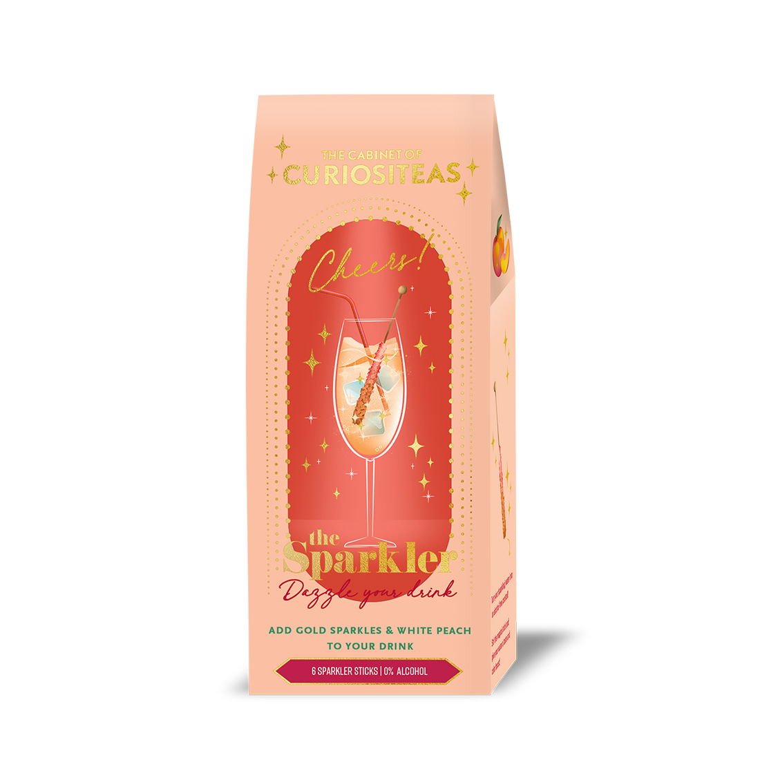 The Sparkler | white peach &amp; gold