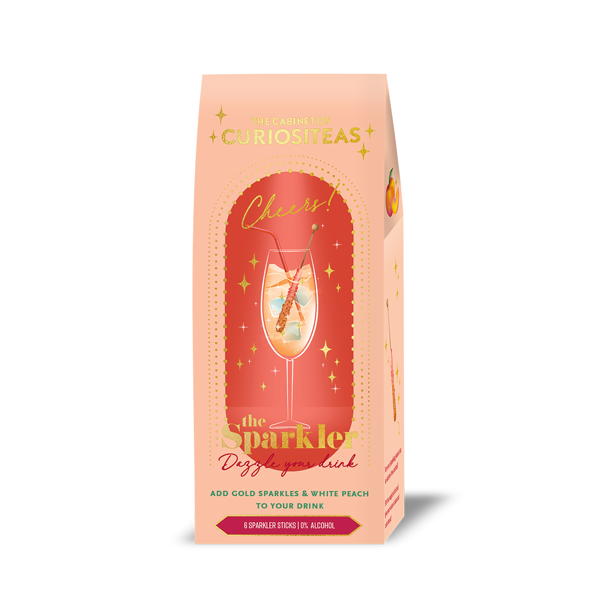 The Sparkler | white peach &amp; gold