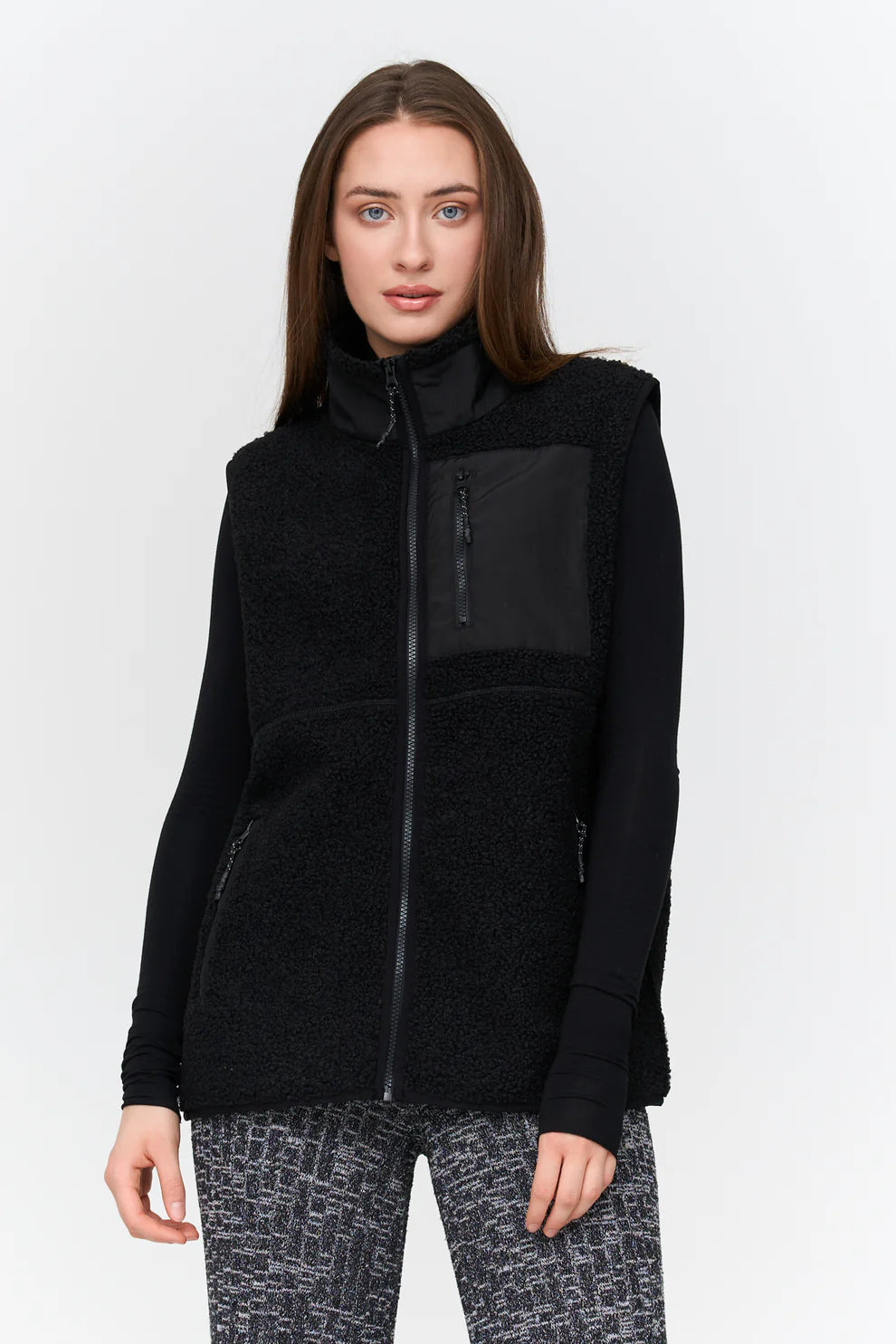 24C Teddy Bodywarmer - zwart