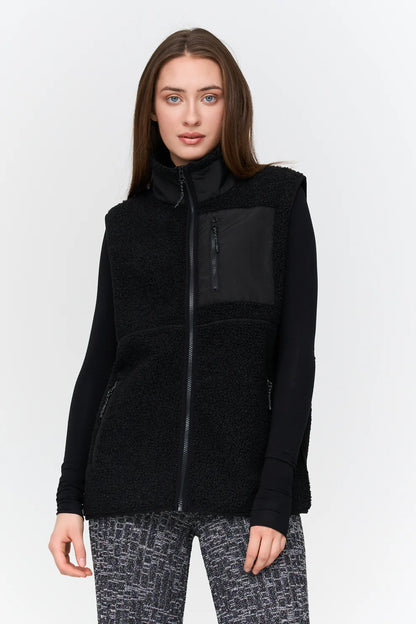 24C Teddy Bodywarmer - zwart