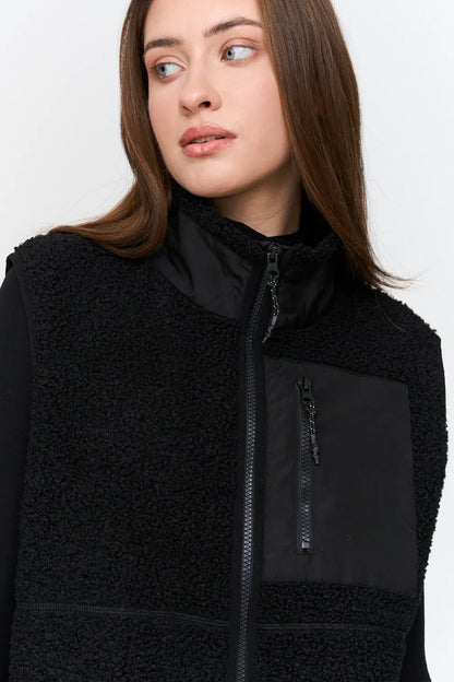 24C Teddy Bodywarmer - zwart