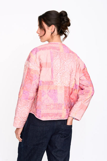24c Patchwork Jasje - roze print