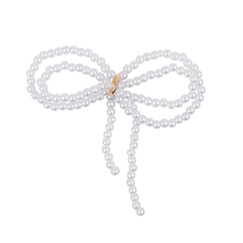 Shoelace Pearl Bow