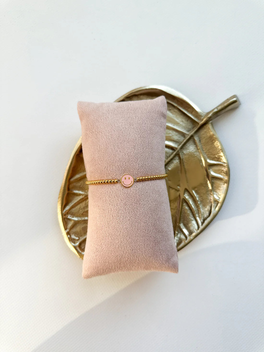 Armbandje Smiley - roze