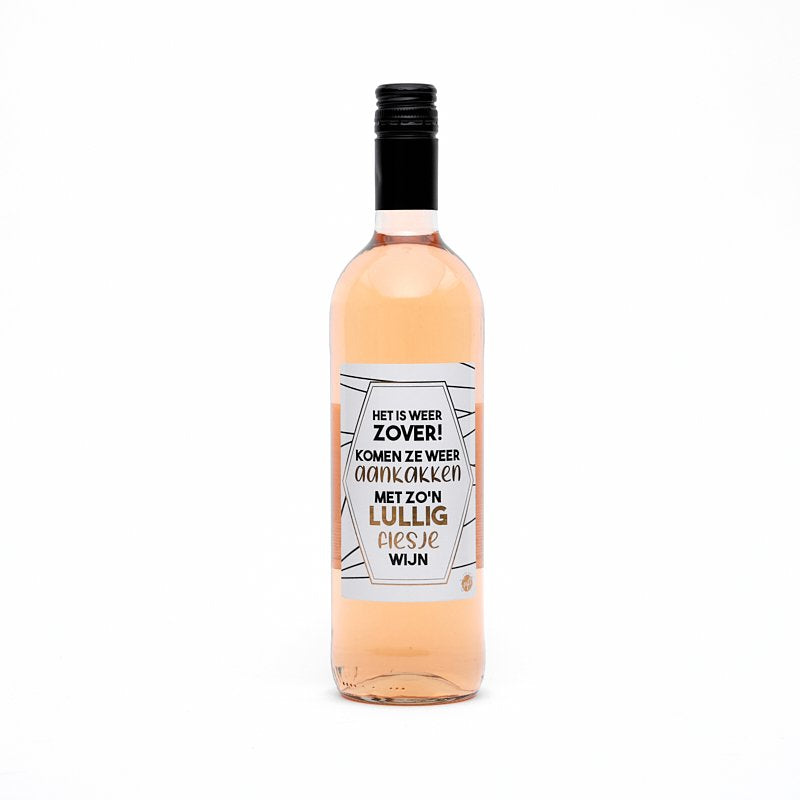 Wijnfles Rosé - lullig