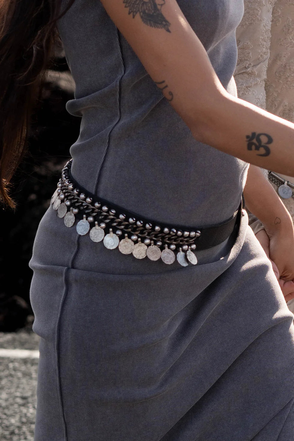 MW Aeva Coins Belt 90cm - black