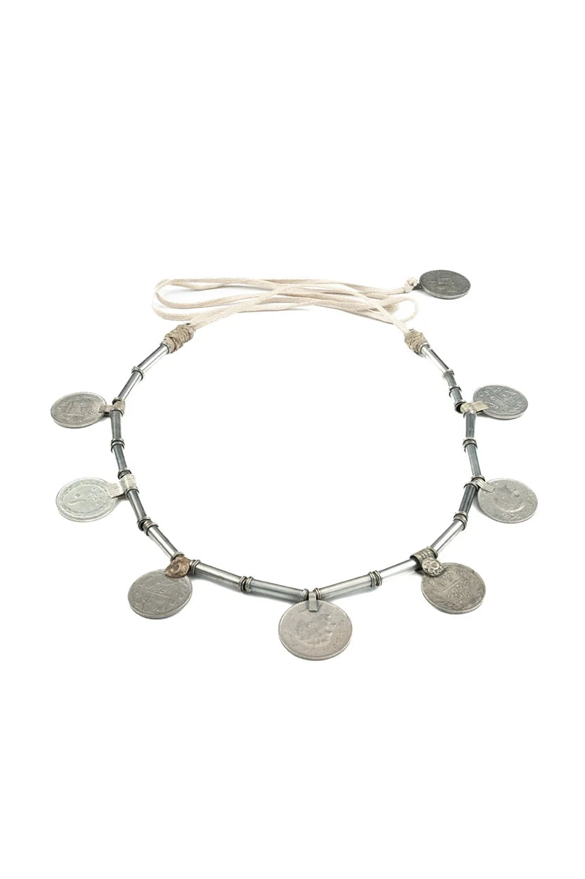 Ava Belt/Necklace Short - beige