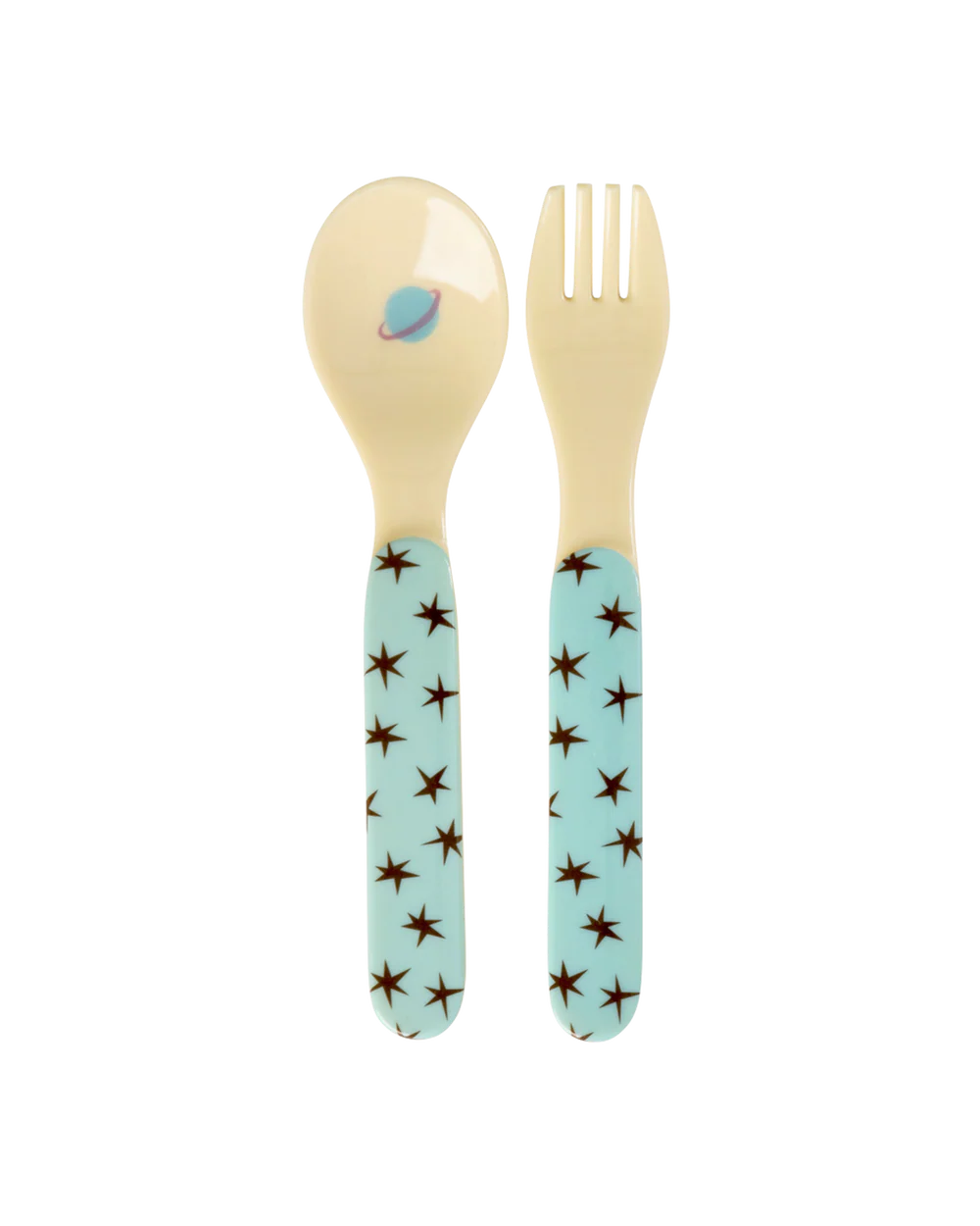 Rice Lepel en Vork - blauw