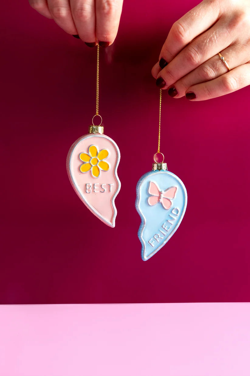 Kerstornament Best Friend Hart
