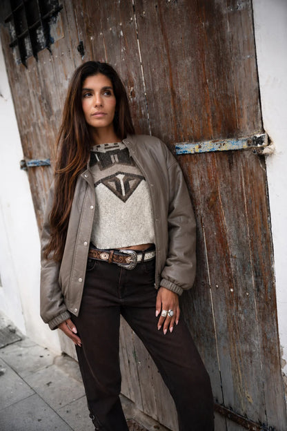 Bobby Pu Jacket - dark brown