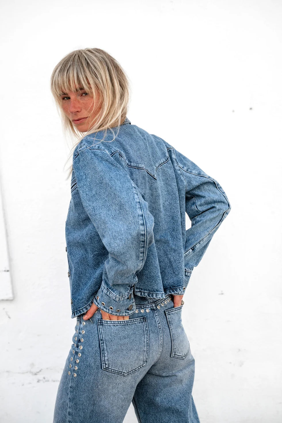 Janice Blouse - mid blue