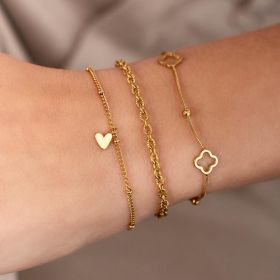 Armbandje Charm Tilted Heart