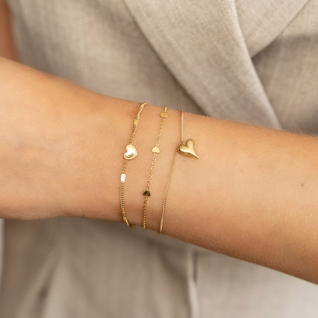 Armbandje Mini Hearts