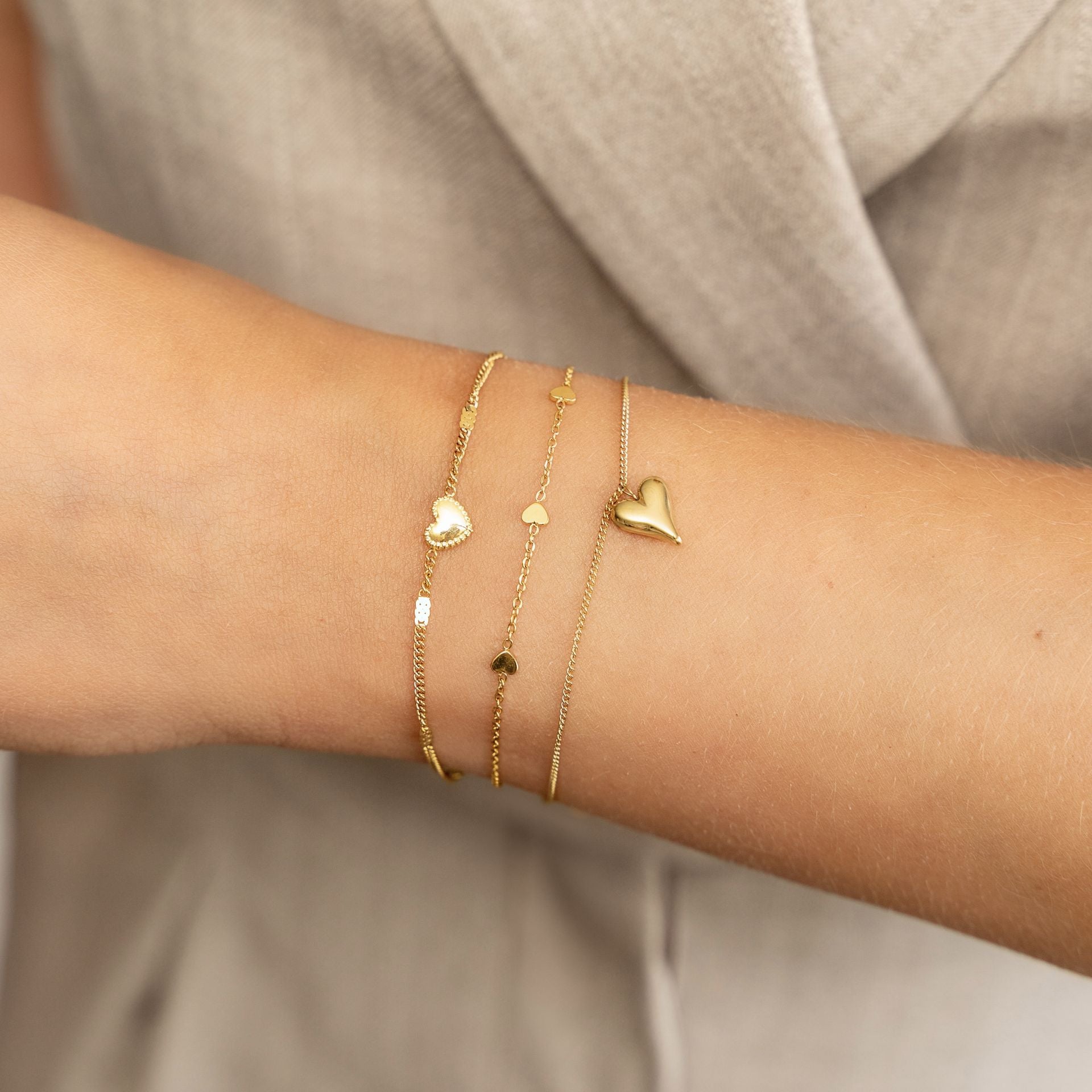 Armbandje Mini Hearts