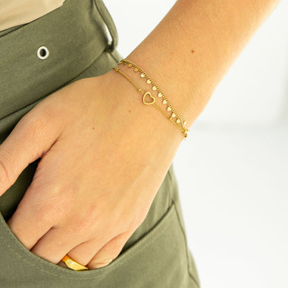 Armbandje Share Open Hearts