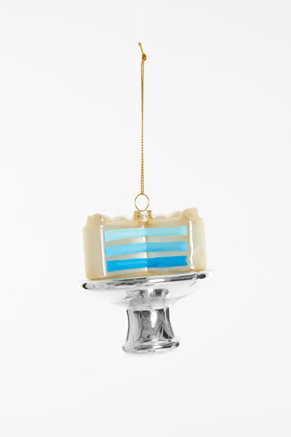 Kerstornament Gender reveal taart - blauw
