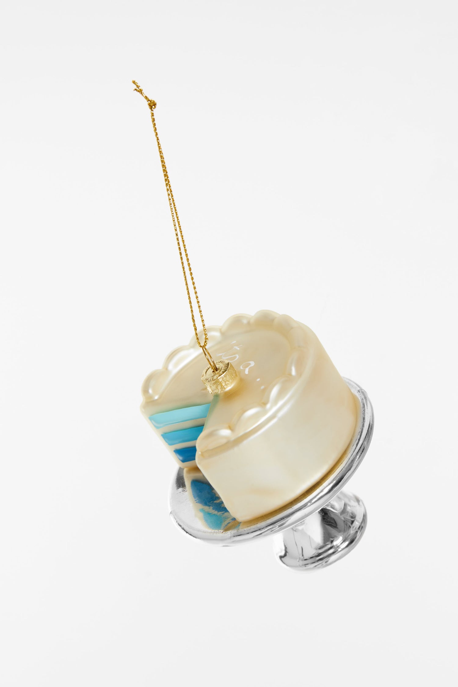 Kerstornament Gender reveal taart - blauw