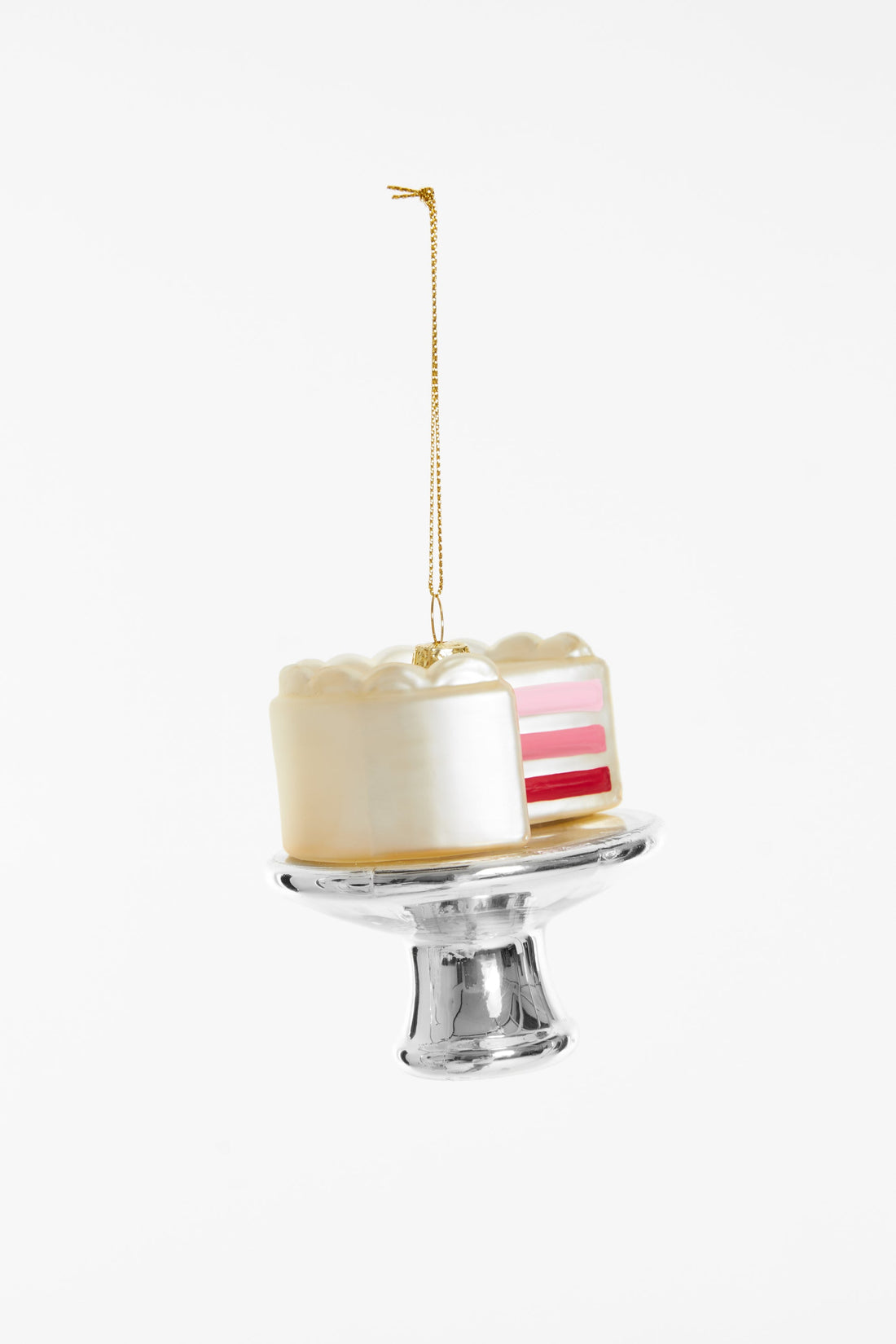 Kerstornament Gender reveal taart - roze