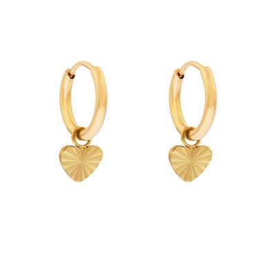 Oorbellen Flamed Heart