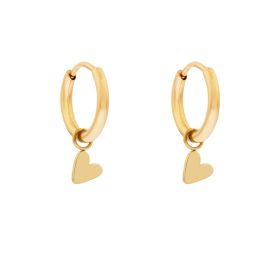 Oorbellen Tilted Heart