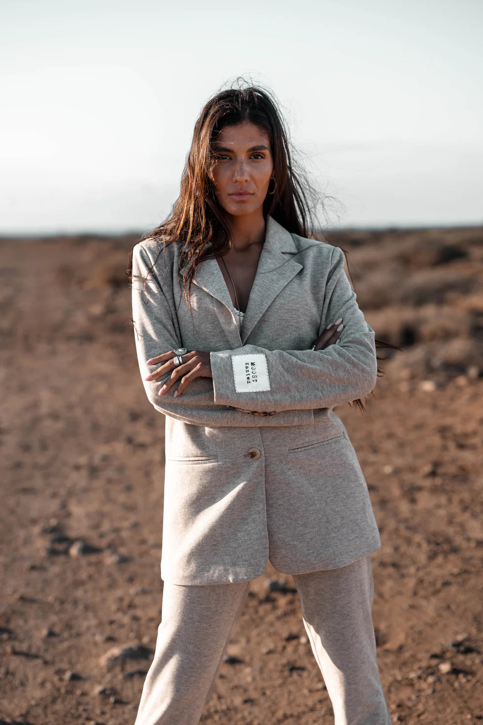 Moostwanted Blazer Maeve  - beige melange