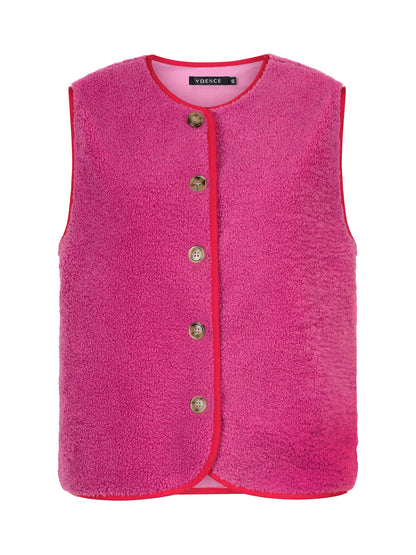 Ydence Gilet Puck - fuchsia purple