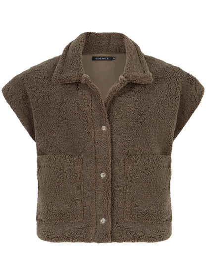 Ydence Gilet Rejou  - mud