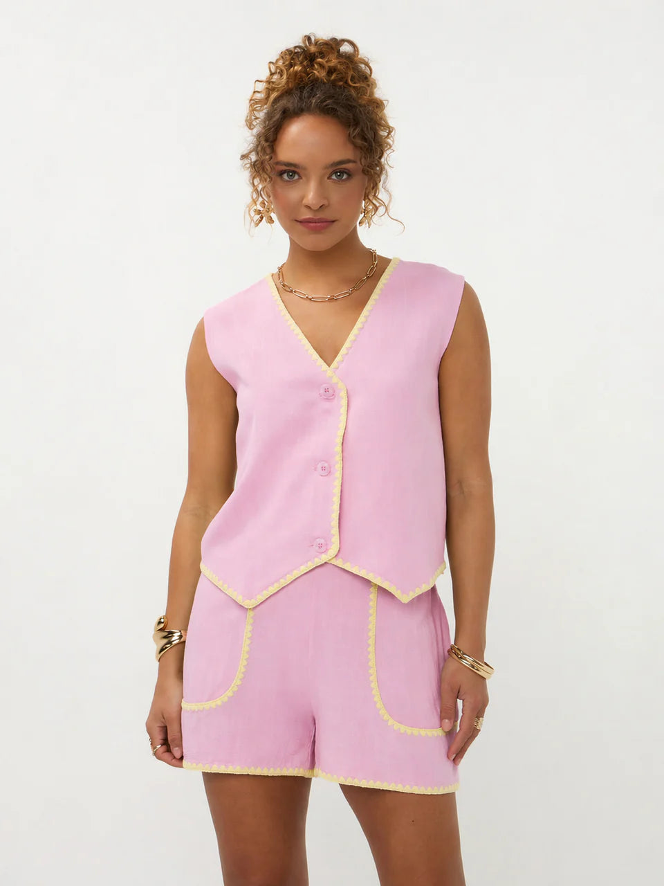 Gilet Billie - lavendel/pink