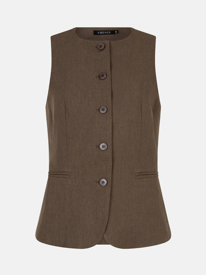 Ydence Gilet Mellie - mud