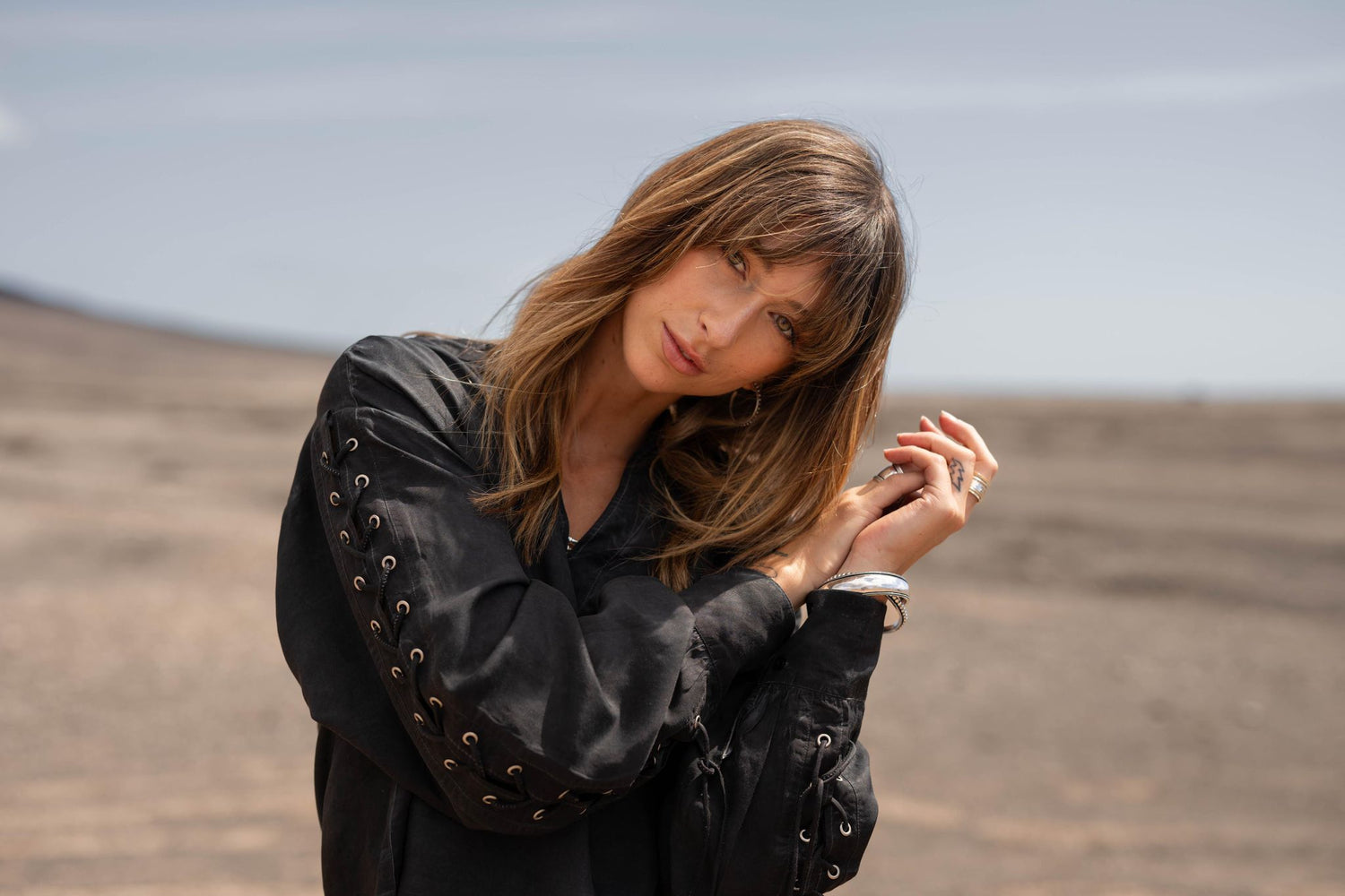 Moostwanted Blouse Chloe - black washed