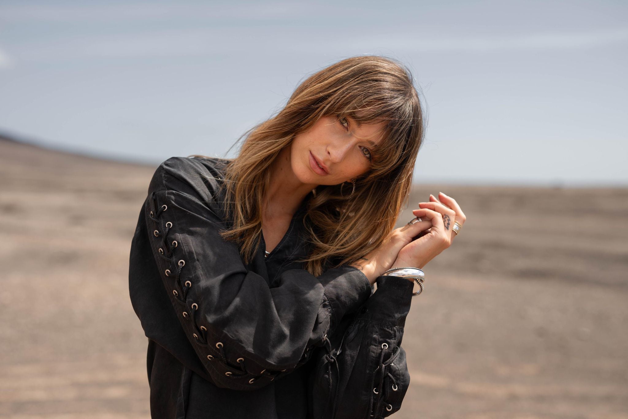 Moostwanted Blouse Chloe - black washed