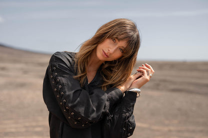 Moostwanted Blouse Chloe - black washed