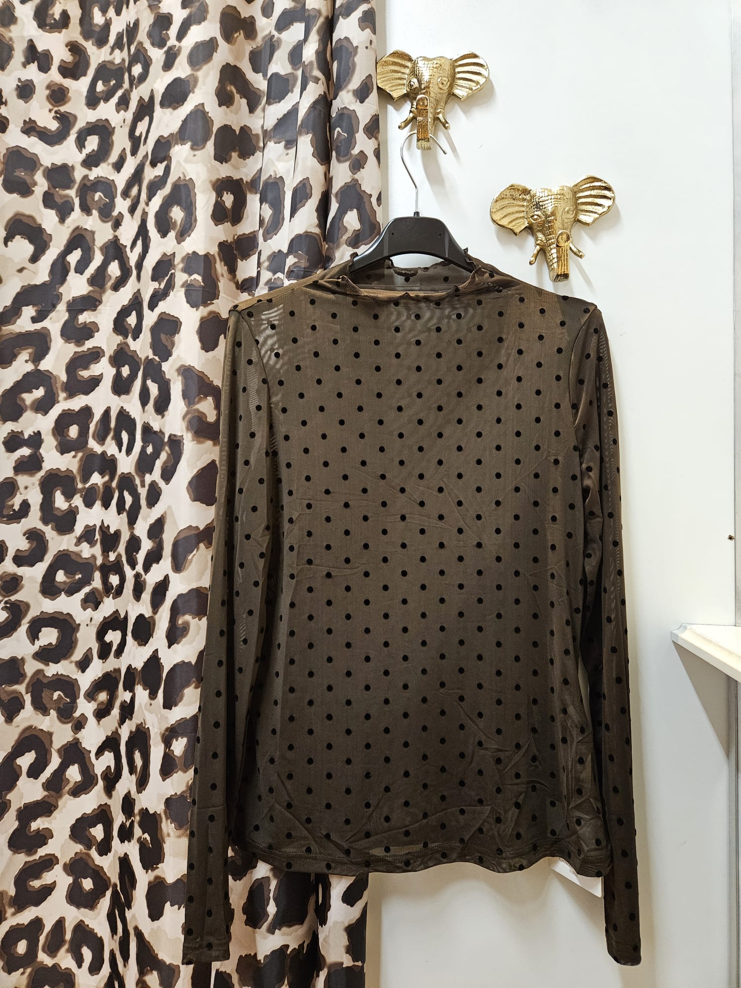 Mesh Top Dots - choco