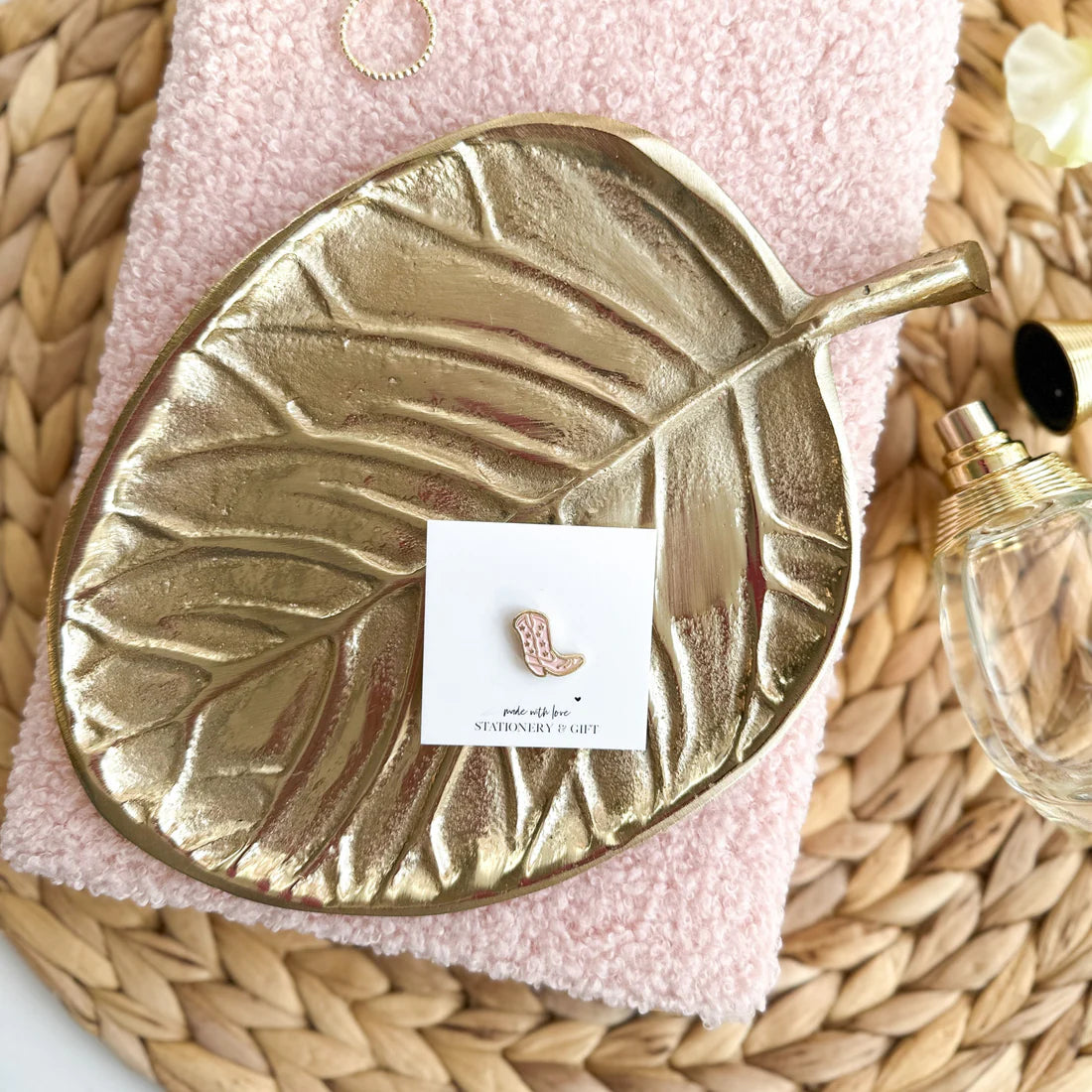 Pin/broche Cowboy Boot - roze